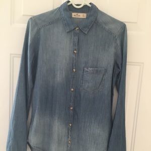 Hollister denim shirt
